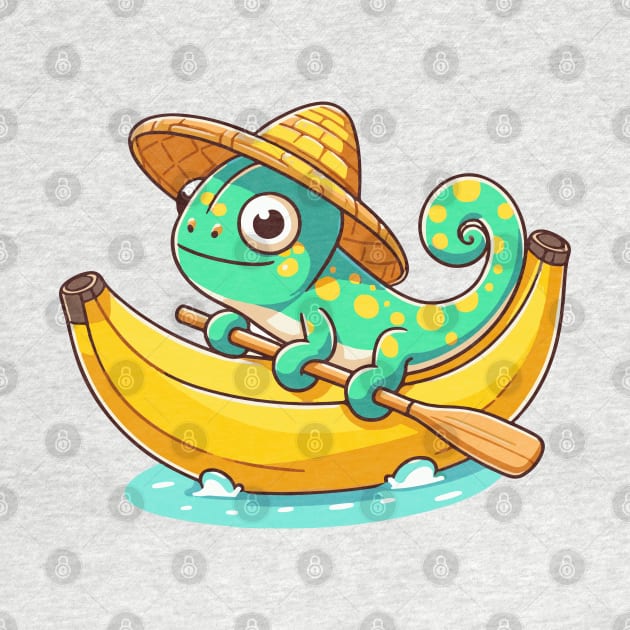 chameleon on Banana Canoe by fikriamrullah